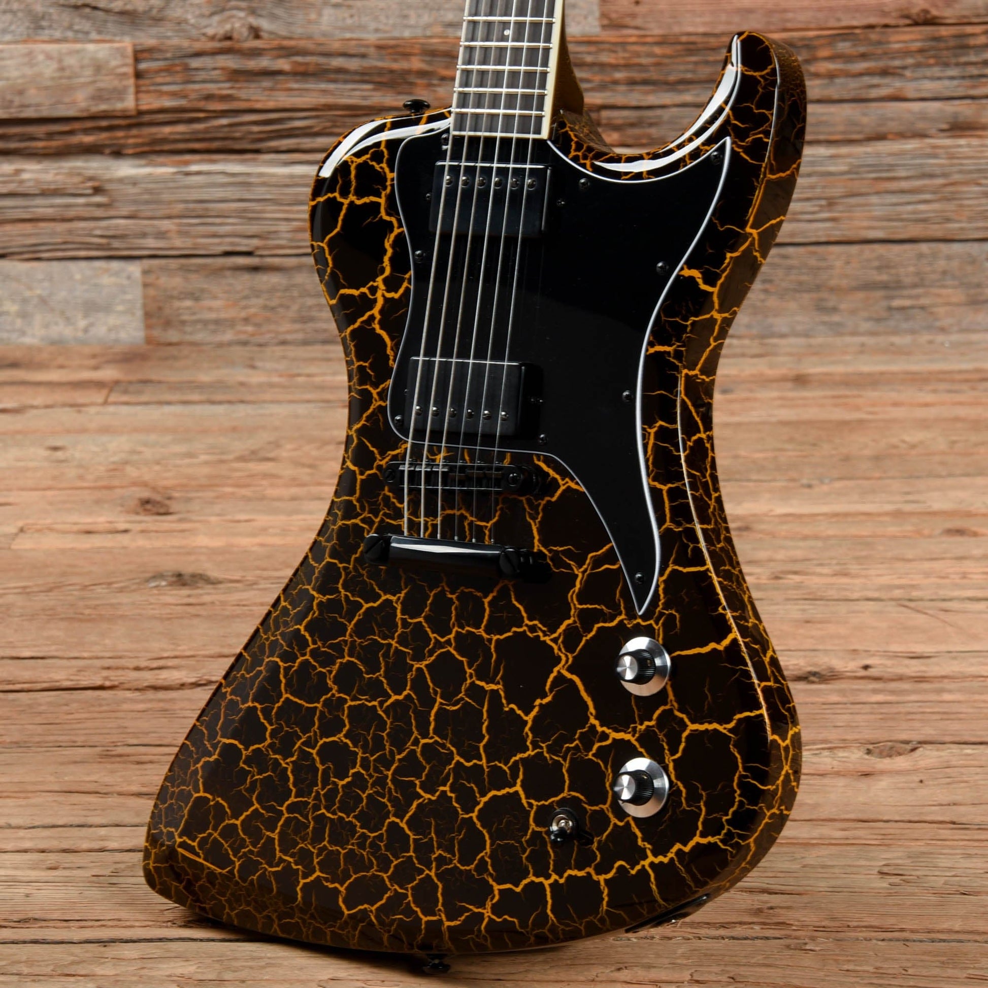Dunable R2 DE Yellow & Black Crackle 2023 Electric Guitars / Solid Body
