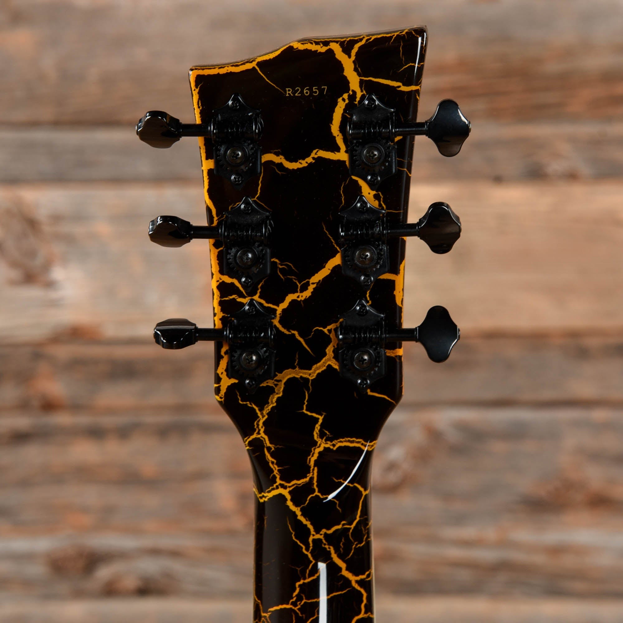 Dunable R2 DE Yellow & Black Crackle 2023 Electric Guitars / Solid Body
