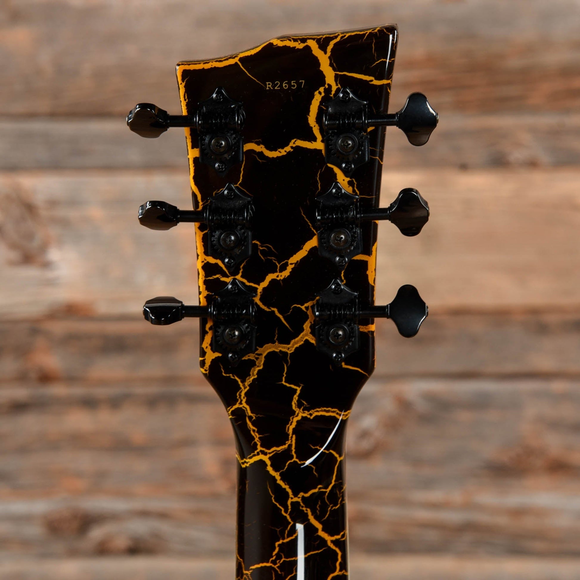 Dunable R2 DE Yellow & Black Crackle 2023 Electric Guitars / Solid Body