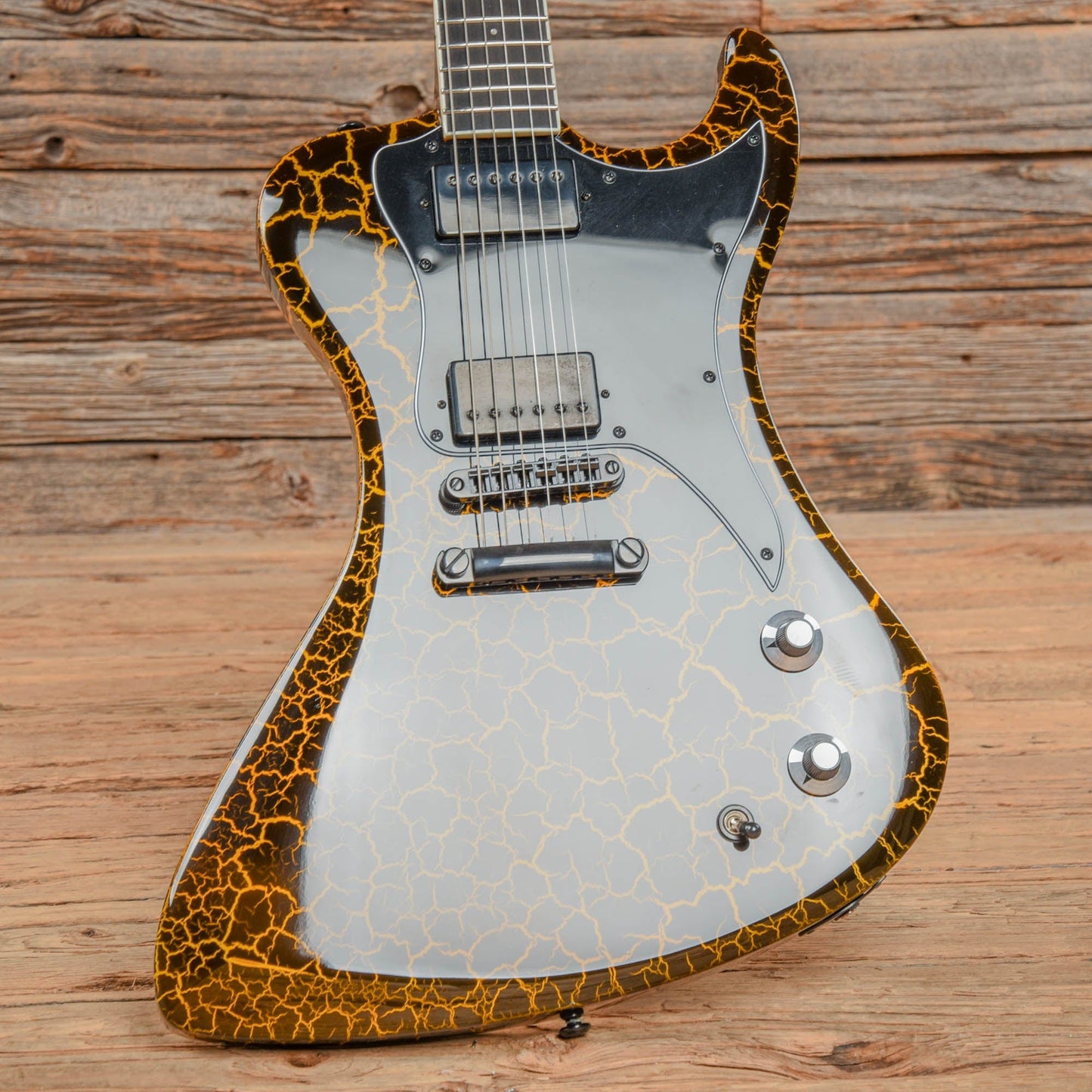 Dunable R2 DE Yellow & Black Crackle 2023 Electric Guitars / Solid Body