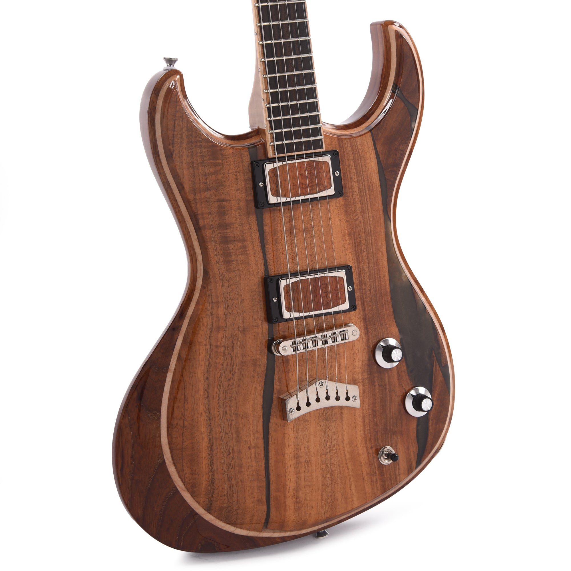Dunable USA 10th Anniversary Gnarwhal Flame Koa w/Bog Resin on Flame Maple Center Natural Electric Guitars / Solid Body