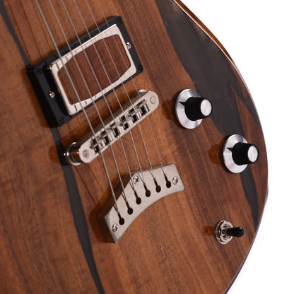 Dunable USA 10th Anniversary Gnarwhal Flame Koa w/Bog Resin on Flame Maple Center Natural Electric Guitars / Solid Body