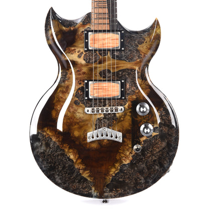 Dunable USA 10th Anniversary Minotaur Burl Maple Slab w/Black Earth Resin Topographical Post-Apocalypse Electric Guitars / Solid Body