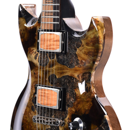 Dunable USA 10th Anniversary Minotaur Burl Maple Slab w/Black Earth Resin Topographical Post-Apocalypse Electric Guitars / Solid Body