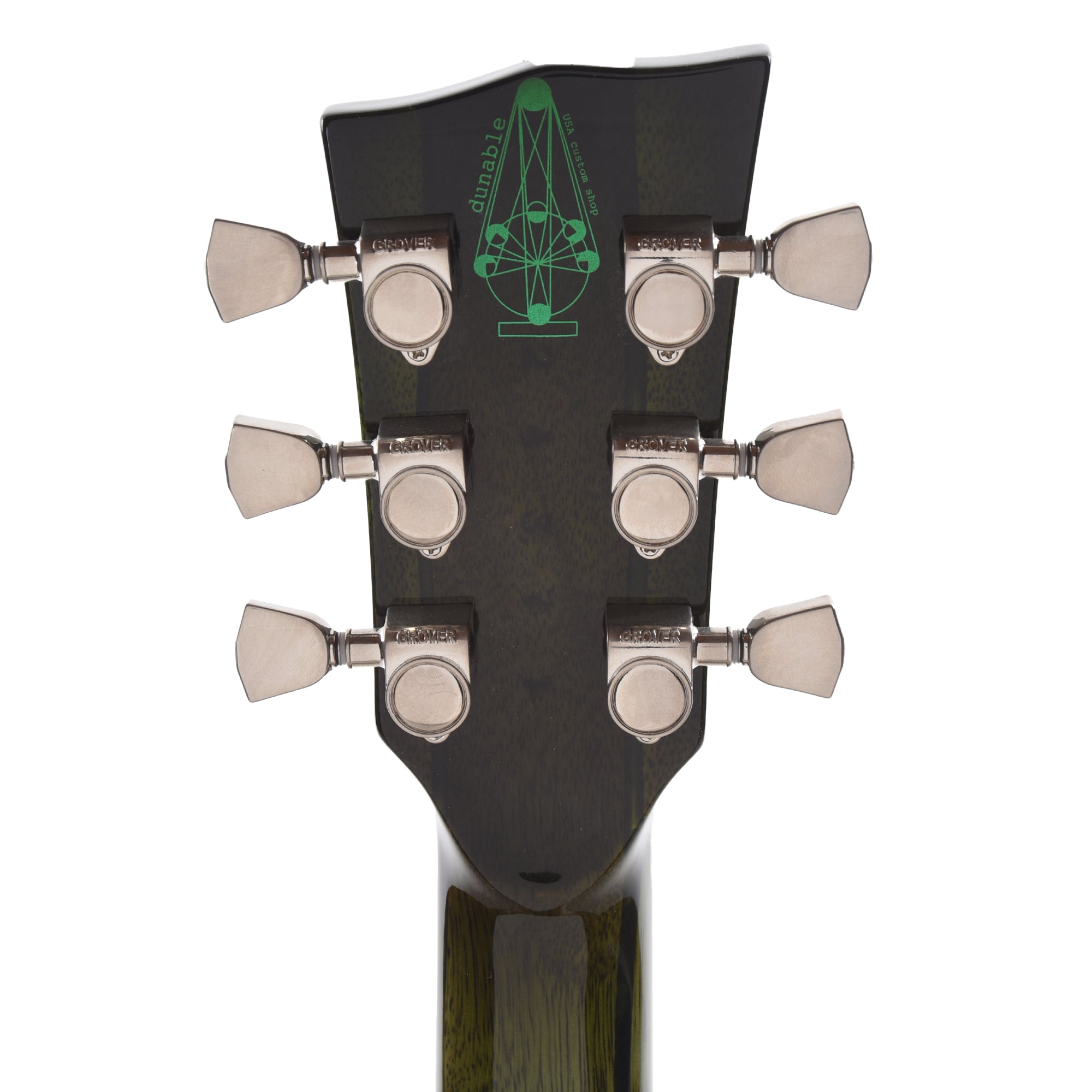 Dunable USA Buckeye Burl Gnarwhal Transparent Green Fade Electric Guitars / Solid Body