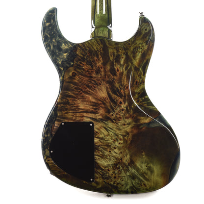 Dunable USA Buckeye Burl Gnarwhal Transparent Green Fade Electric Guitars / Solid Body
