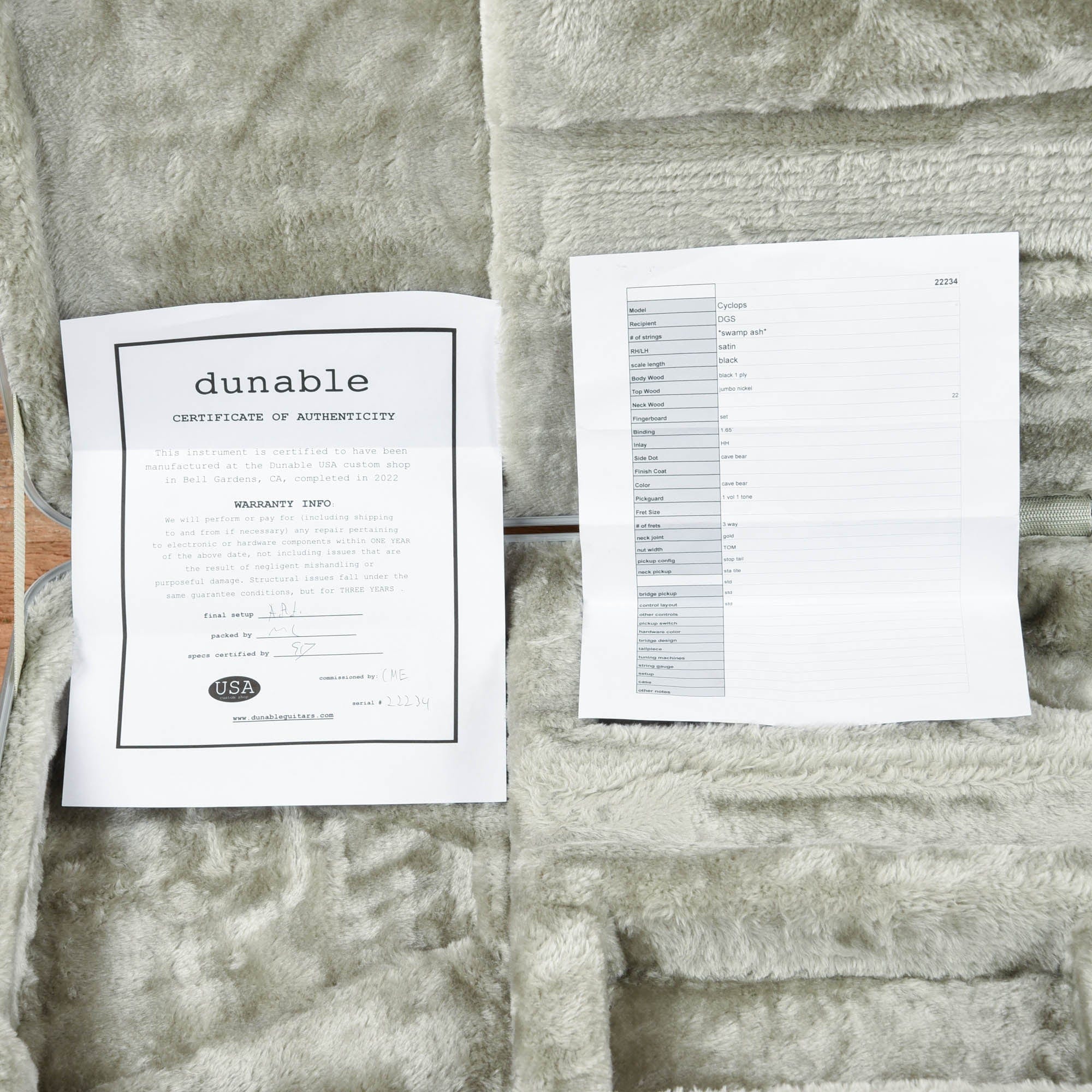 Dunable USA Cyclops Matte Black 2022 Electric Guitars / Solid Body