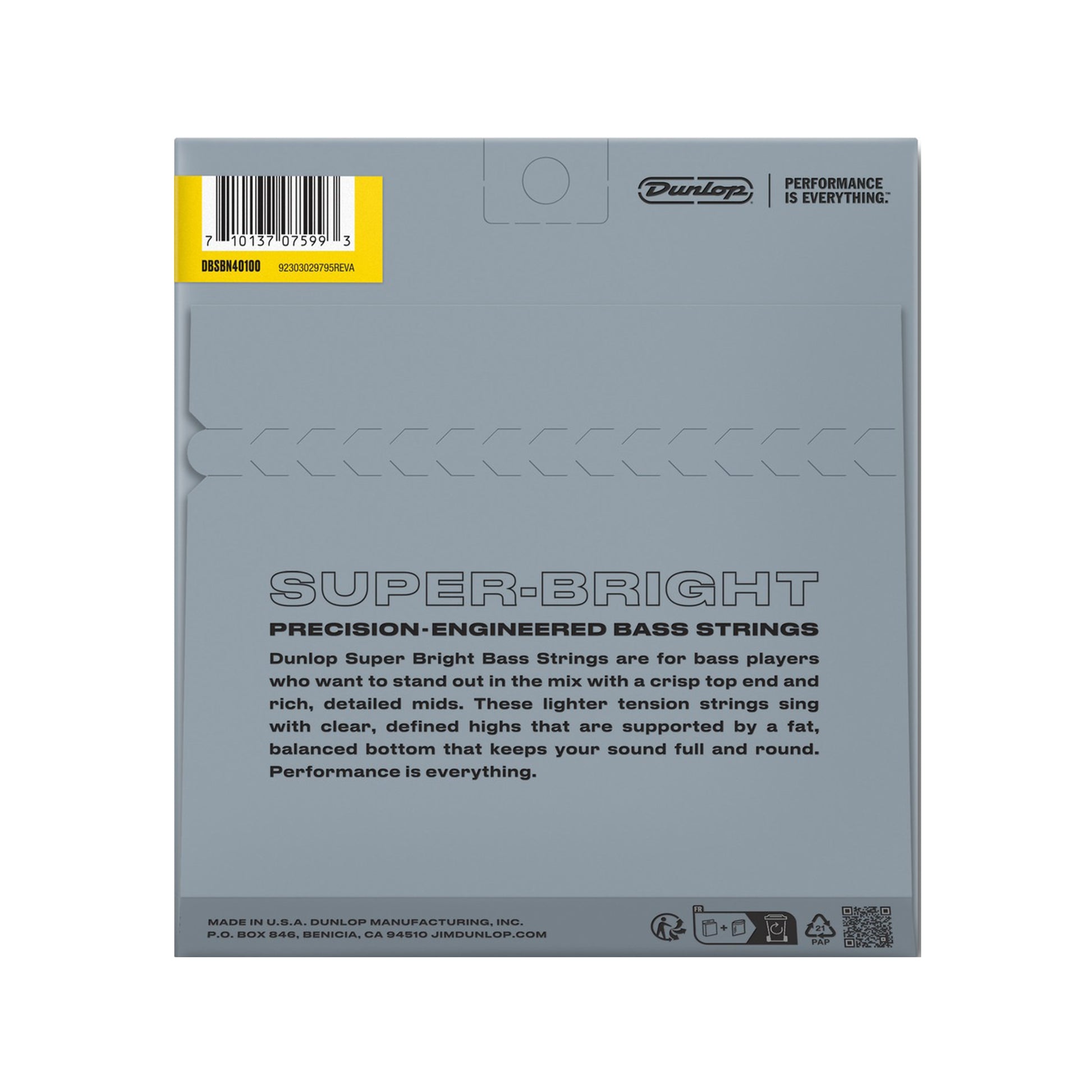 Dunlop Super Bright Nickel Wound Bass Strings Light 40-100 Accessories / Strings / Bass Strings