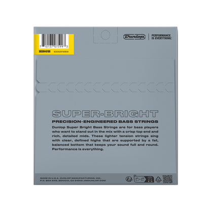 Dunlop Super Bright Nickel Wound Bass Strings Light 40-100 Accessories / Strings / Bass Strings