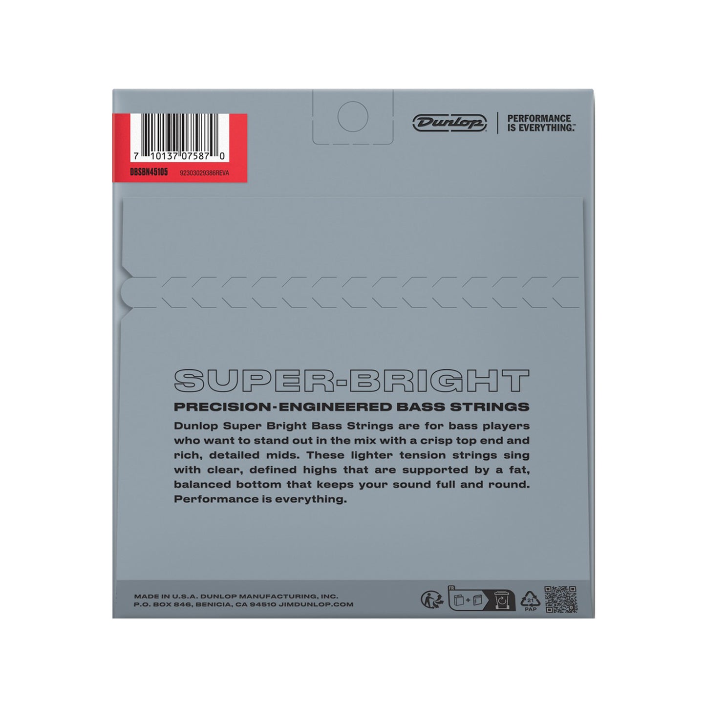 Dunlop Super Bright Nickel Wound Bass Strings Medium 45-105 Accessories / Strings / Bass Strings