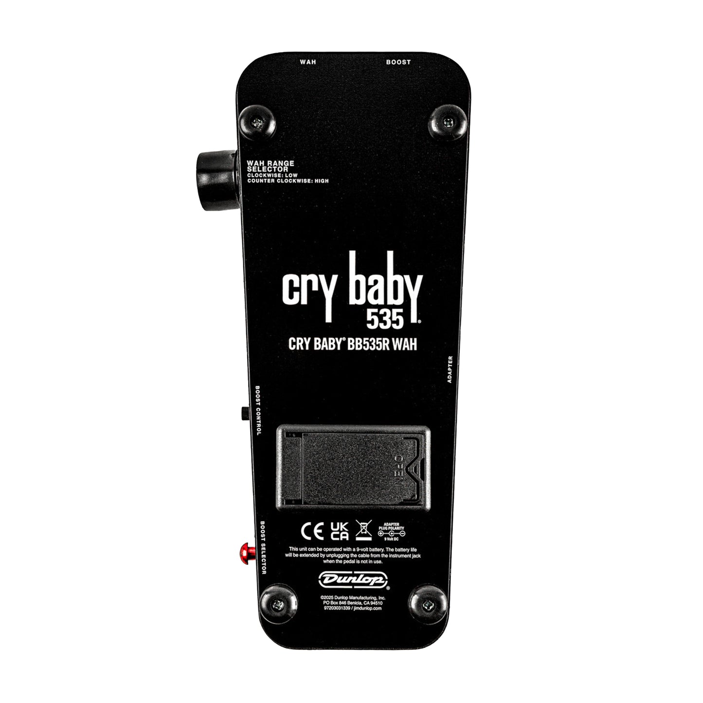 Dunlop BB535R Crybaby 535 Reissue Wah Pedal Effect Pedals