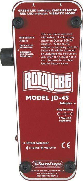 Dunlop JD-4S Rotovibe Expression Pedal Effect Pedals