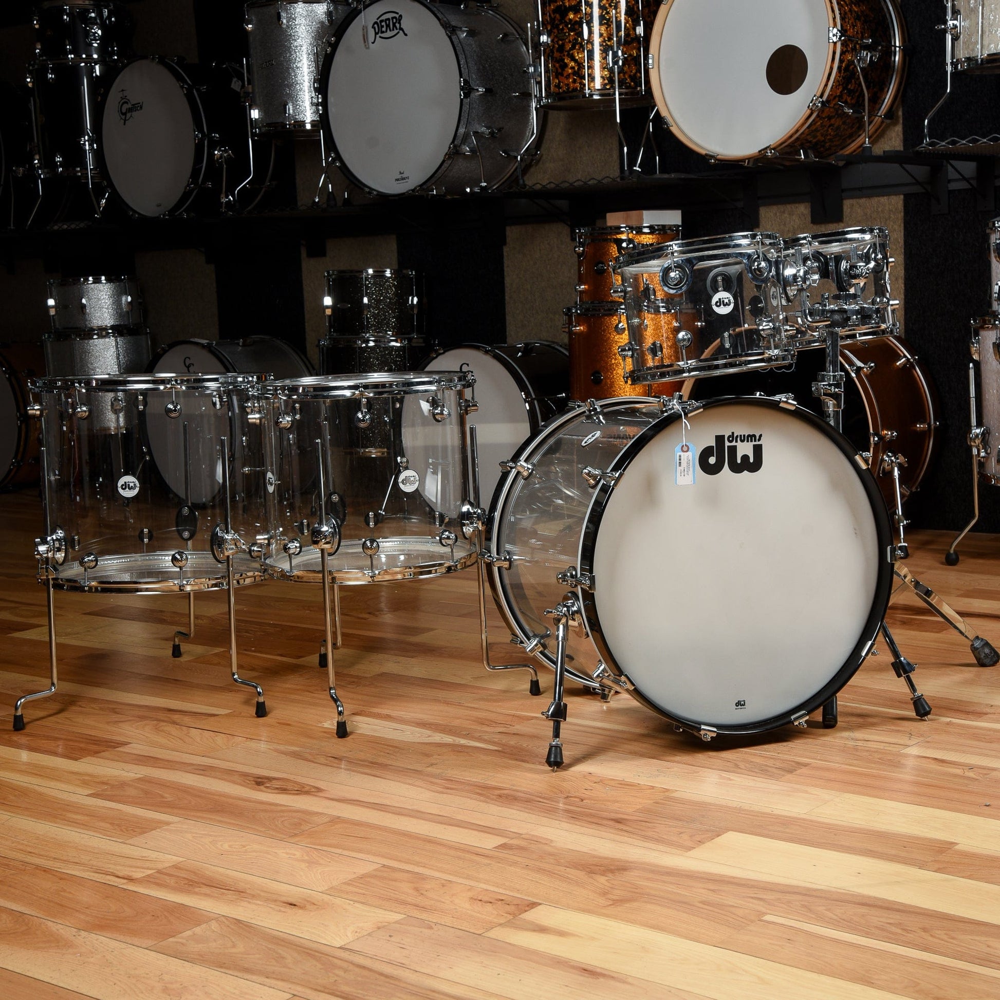 DW Design Series 10/12/16/18/22 Drum Kit 5pc Acrylic Drums and Percussion / Acoustic Drums / Full Acoustic Kits