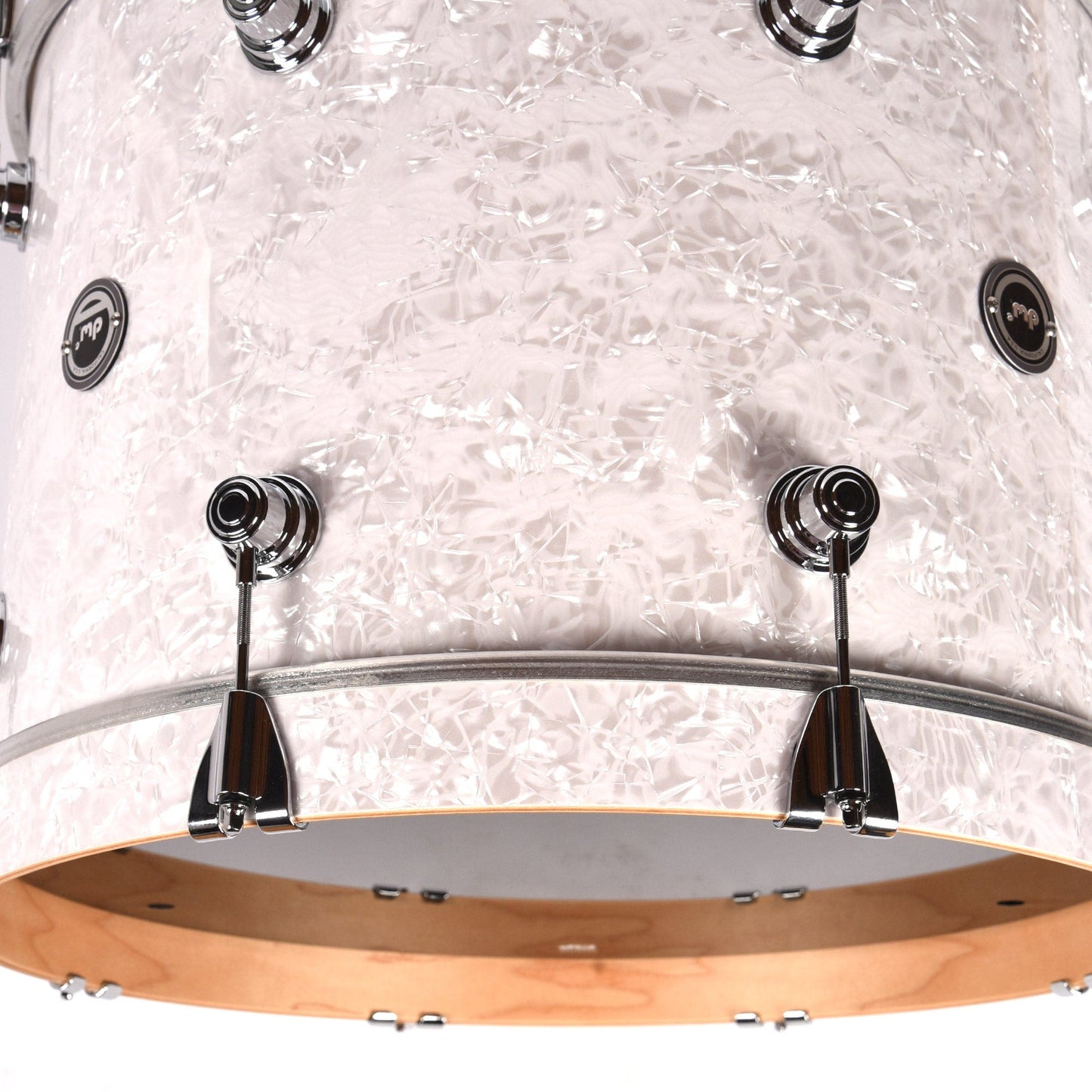 DW DWe 12/14/20/5.5x14 4pc Acoustic Electronic Shell Pack White Marine Pearl Drums and Percussion / Acoustic Drums / Full Acoustic Kits