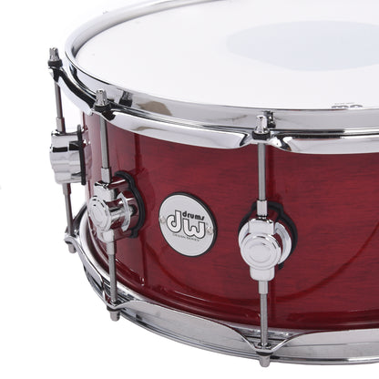 DW 6x14 Design Series Snare Drum Cherry Stain Drums and Percussion / Acoustic Drums / Snare
