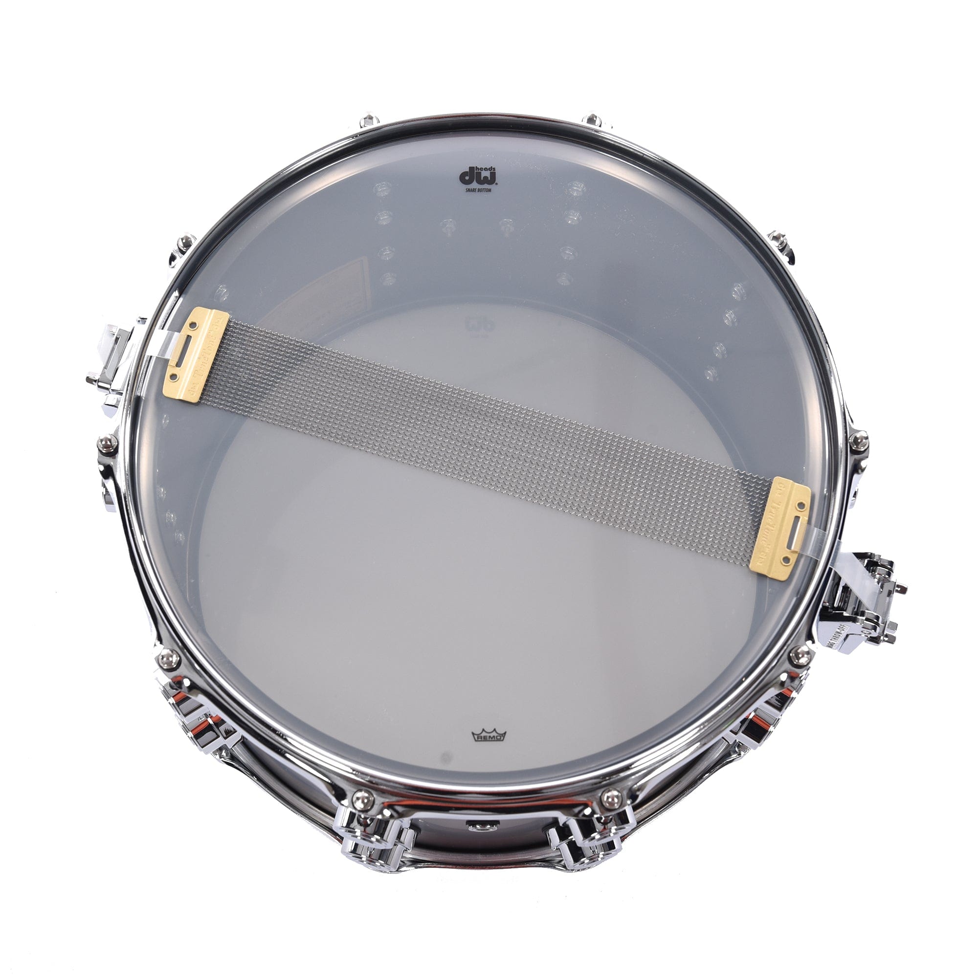 DW 8x14 Satin Black Over Brass Snare Drum w/Chrome Hardware Drums and Percussion / Acoustic Drums / Snare