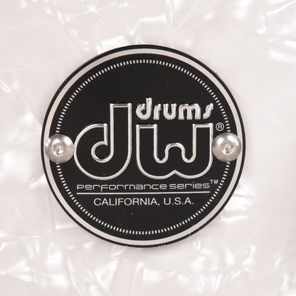 DW 6.5x14 Performance Series Snare Drum White Marine Pearl Snare Drums