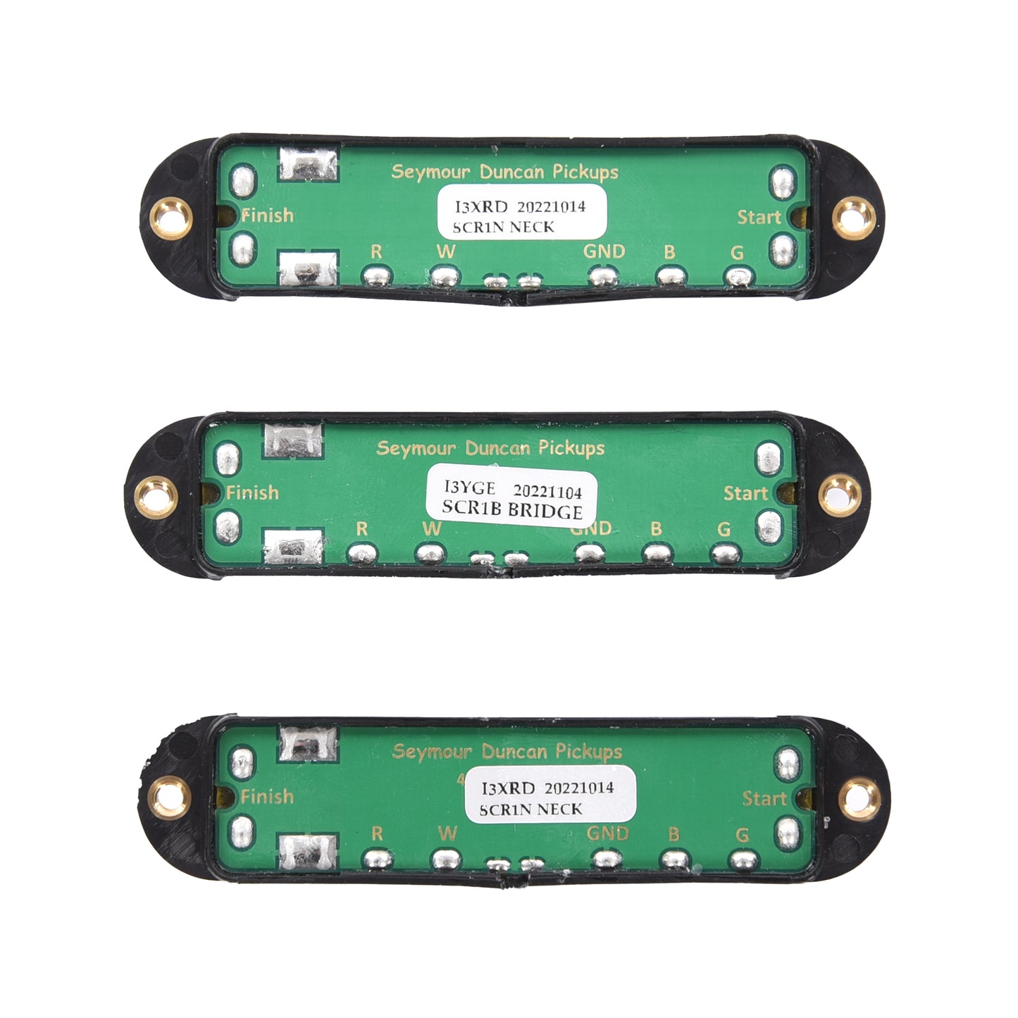 Seymour Duncan SCR-1 Cool Rails Pickup Set for Strat Black