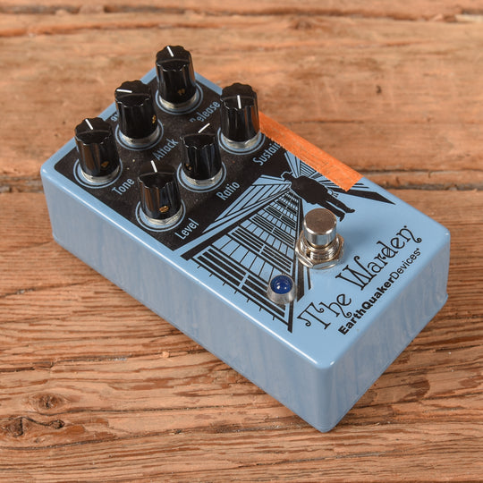 Earthquaker Devices The Warden V2 Compressor Blue Effect Pedals