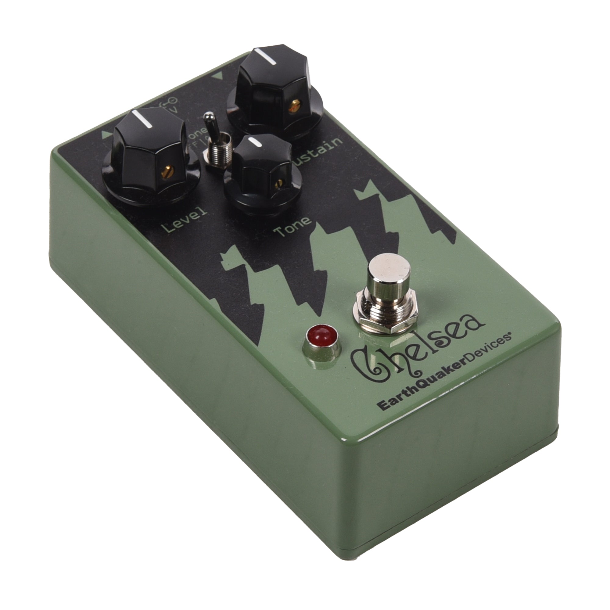 EarthQuaker Devices Chelsea Low End Fuzz Driver Pedal Reseda Green Effects and Pedals / Bass Pedals