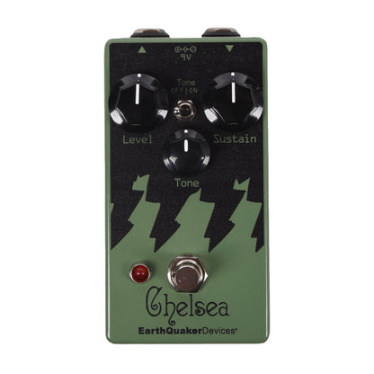 EarthQuaker Devices Chelsea Low End Fuzz Driver Pedal Reseda Green Effects and Pedals / Bass Pedals