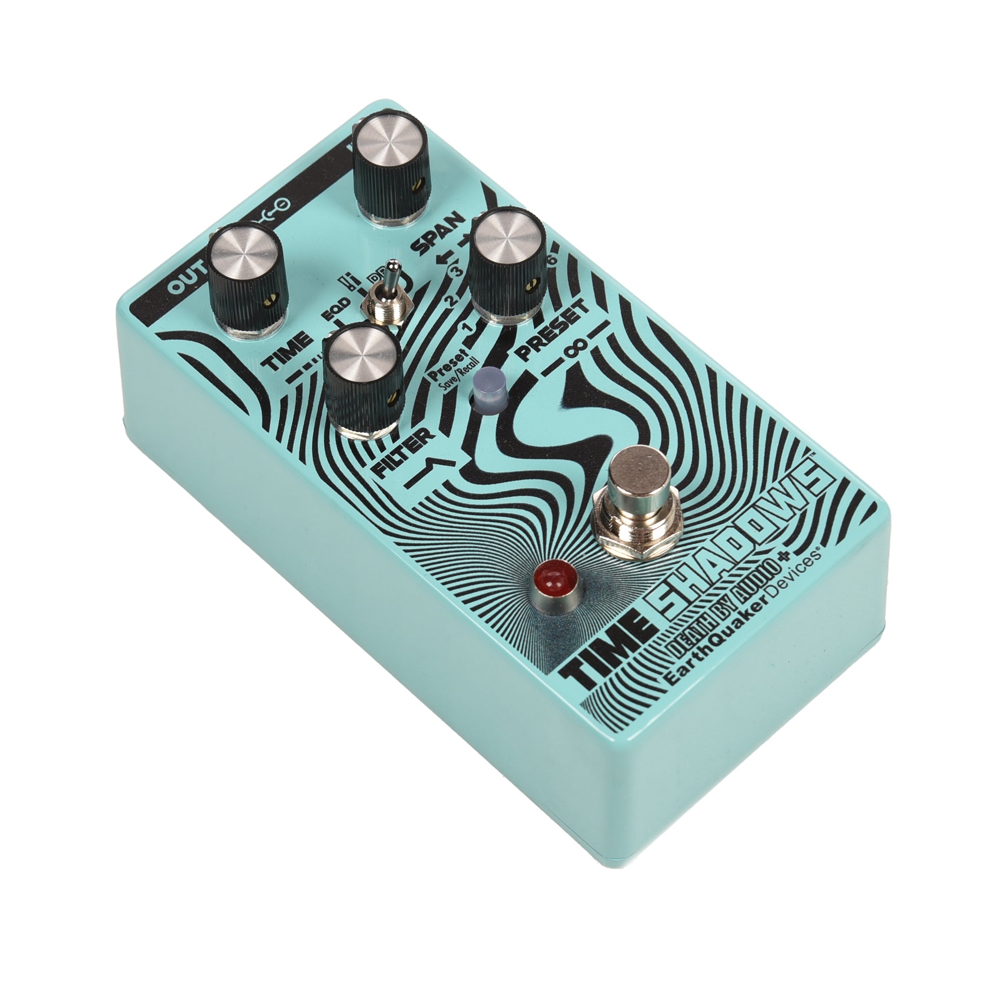 EarthQuaker Devices Time Shadows V2 Subharmonic Multi-Delay Resonator Pedal Light Green & Black Effects and Pedals / Delay