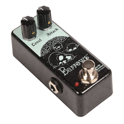 EarthQuaker Devices Barrows Fuzz Attacker Fuzz Pedal Black Silver Explosion Effects and Pedals / Fuzz