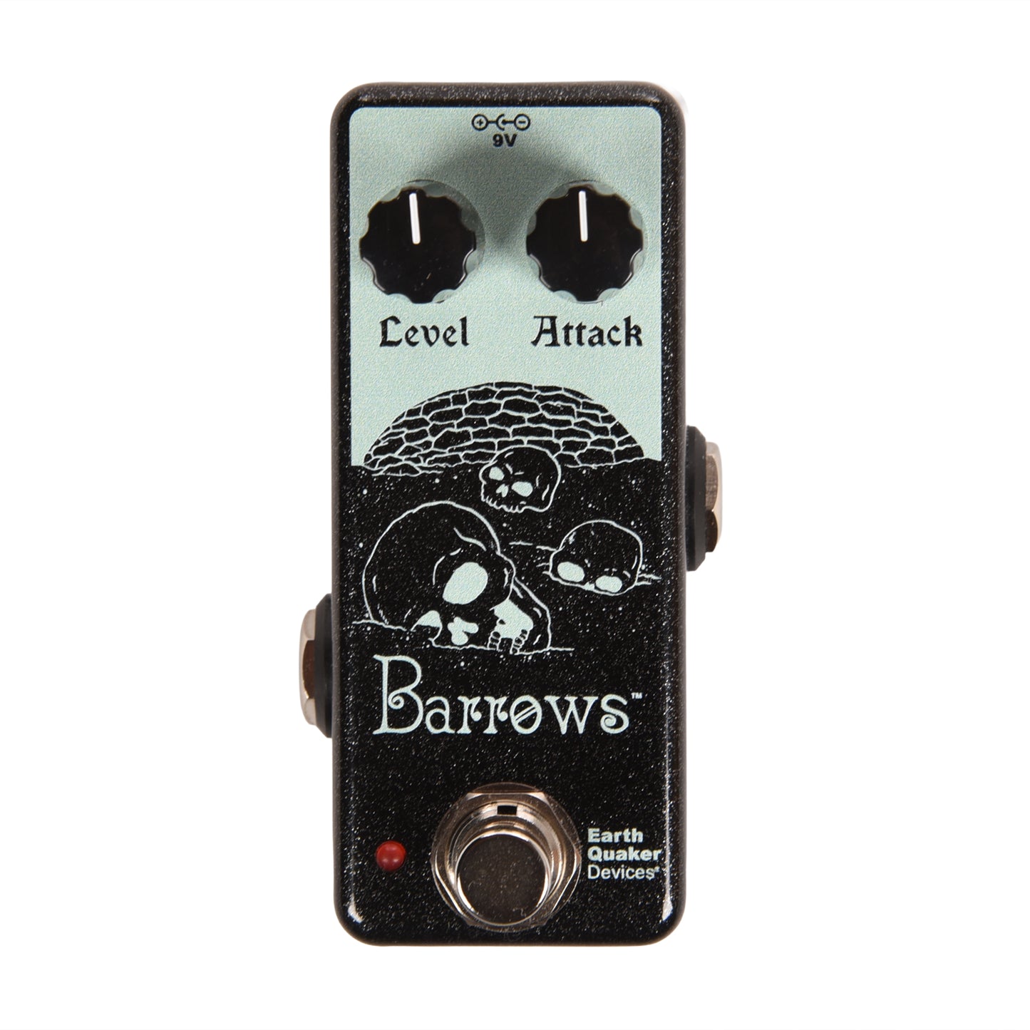 EarthQuaker Devices Barrows Fuzz Attacker Fuzz Pedal Black Silver Explosion Effects and Pedals / Fuzz