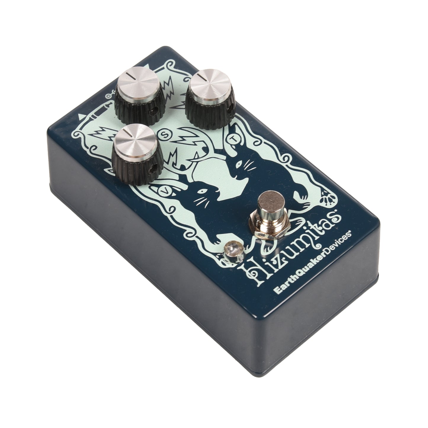 EarthQuaker Devices Hizumitas Fuzz Sustainer Pedal Ocean Blue & Sea Green Effects and Pedals / Fuzz