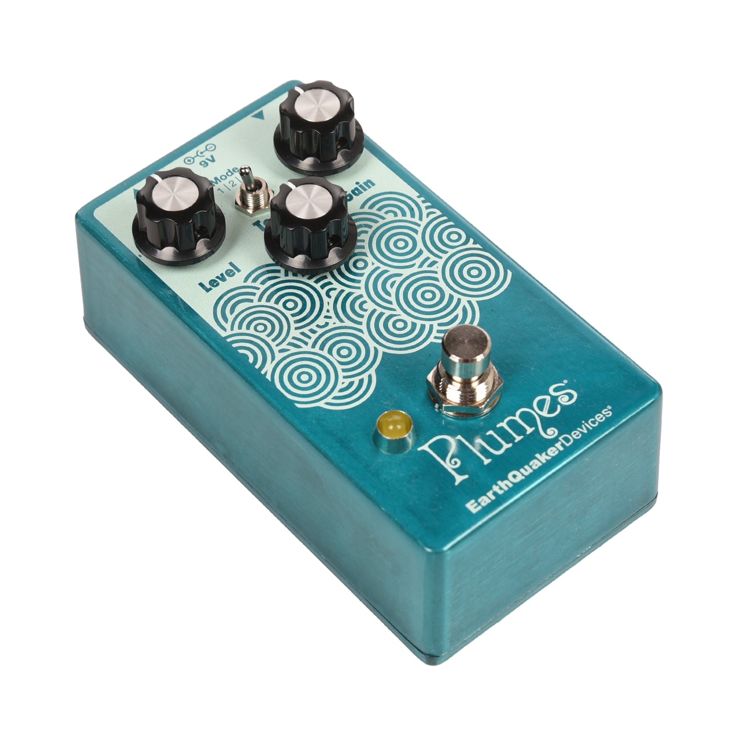 EarthQuaker Devices Plumes Small Signal Shredder Candy Teal Translucent & Seafoam Effects and Pedals / Overdrive and Boost