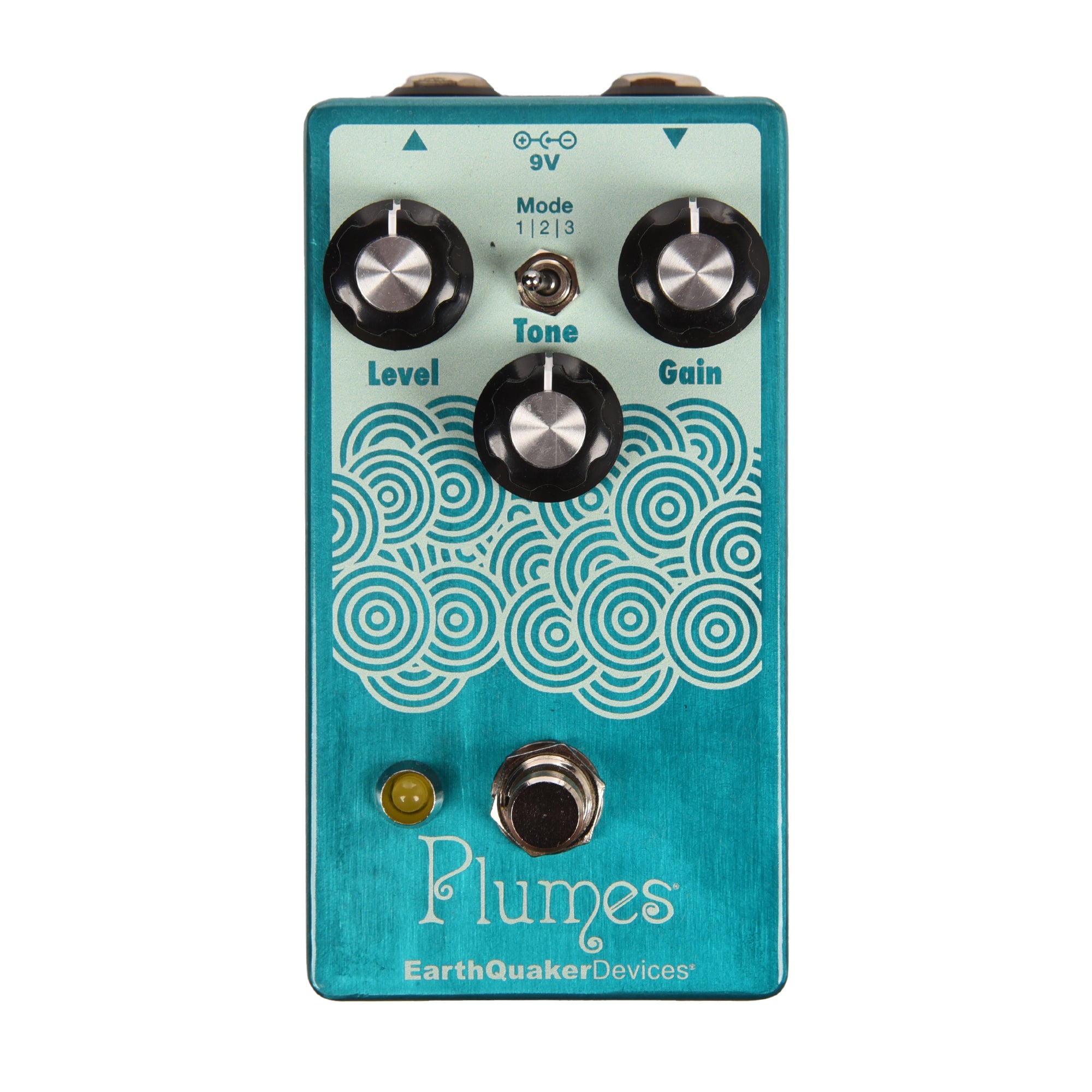 EarthQuaker Devices Plumes Small Signal Shredder Candy Teal Translucent & Seafoam Effects and Pedals / Overdrive and Boost
