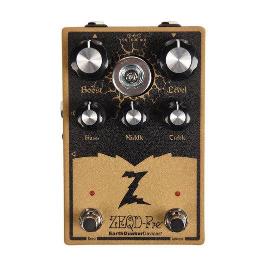 EarthQuaker Devices ZEQD-Pre Tube Preamp Pedal Goldtastic Effects and Pedals / Overdrive and Boost