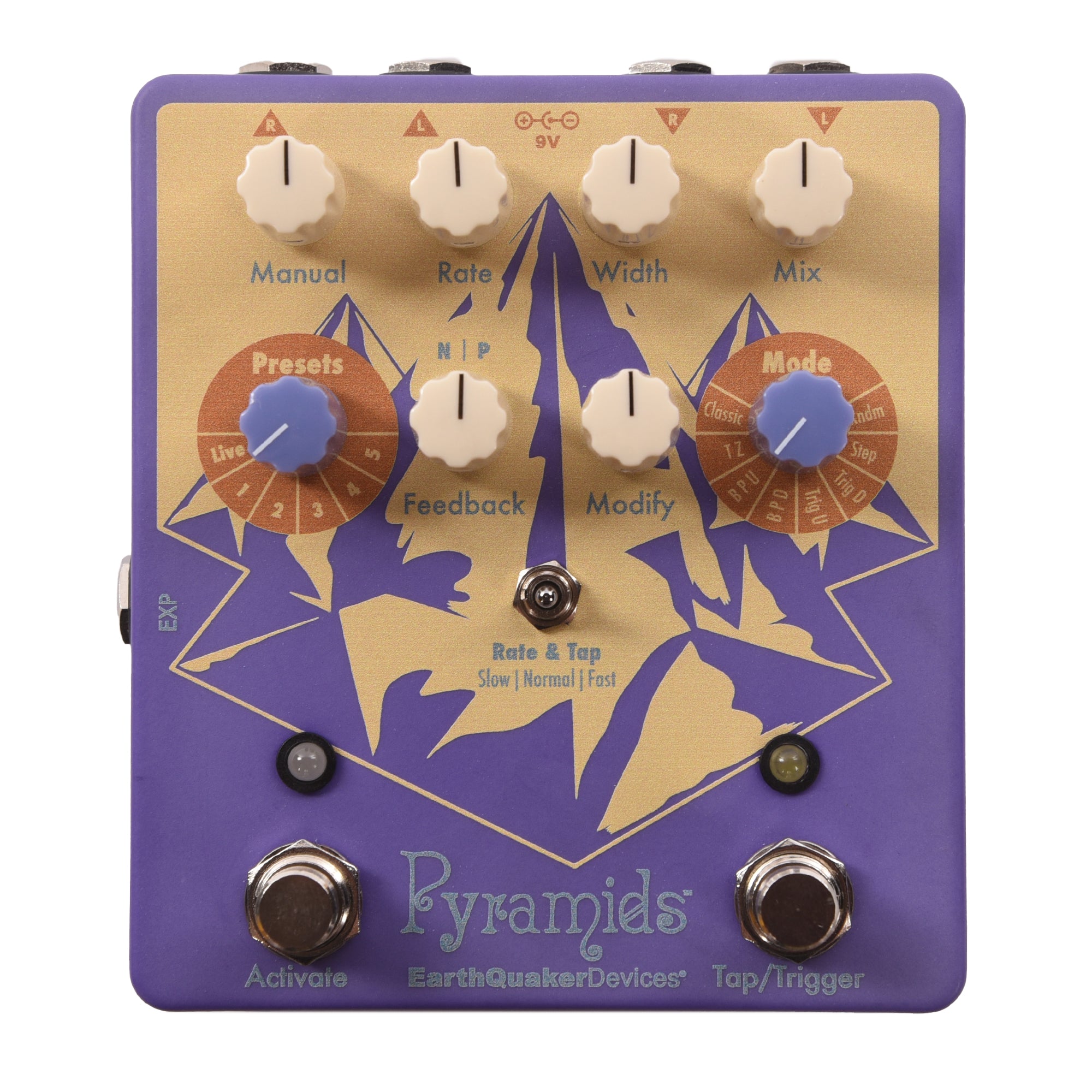 EarthQuaker Devices Pyramids Stereo Flanger One-of-a-Kind #02 Effects and Pedals / Phase Shifters