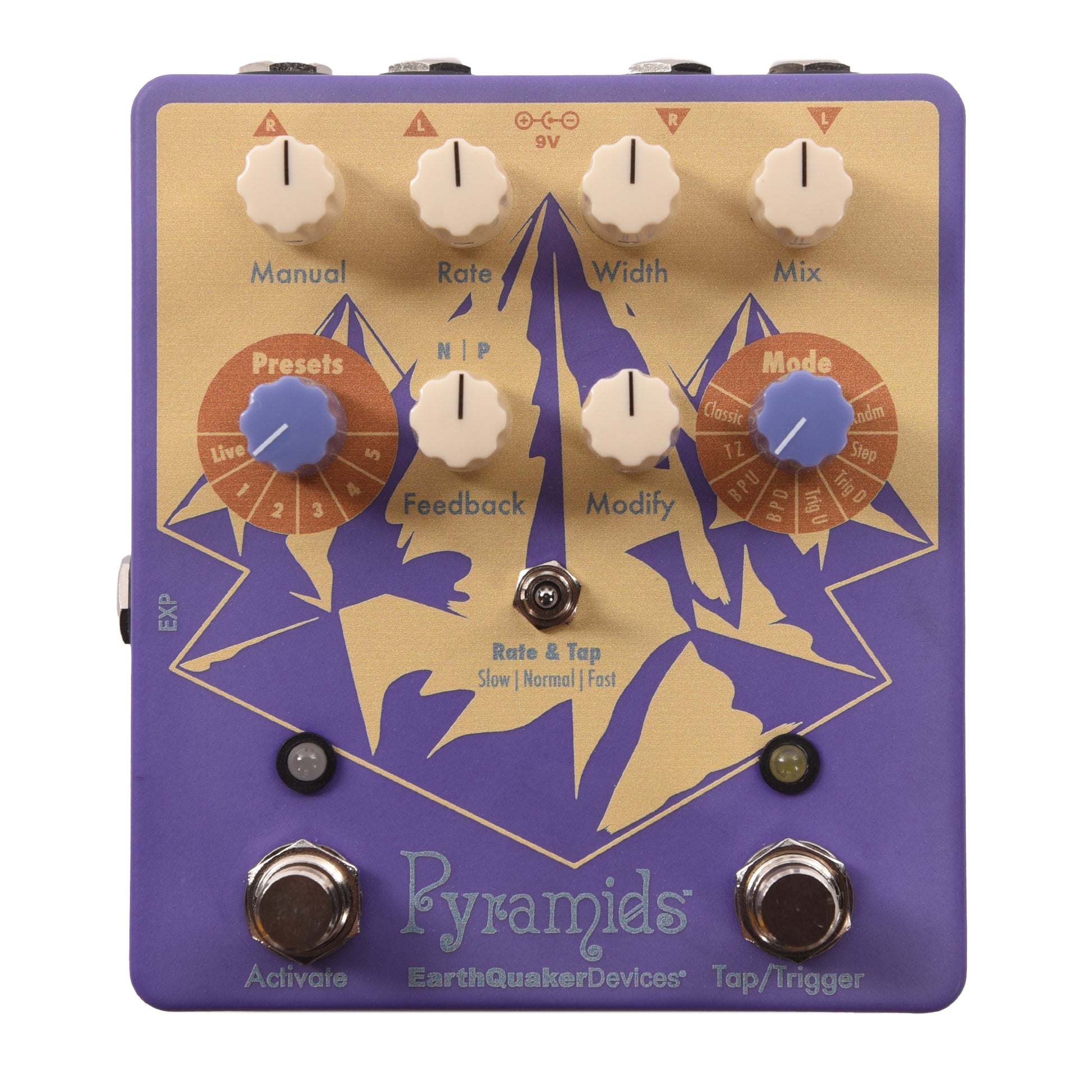 EarthQuaker Devices Pyramids Stereo Flanger One-of-a-Kind #02 Effects and Pedals / Phase Shifters