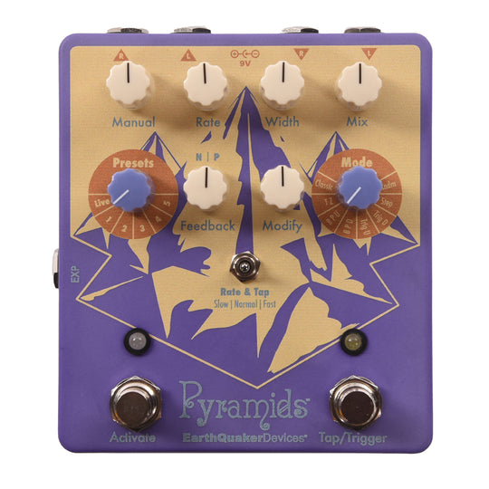 EarthQuaker Devices Pyramids Stereo Flanger One-of-a-Kind #02 Effects and Pedals / Phase Shifters