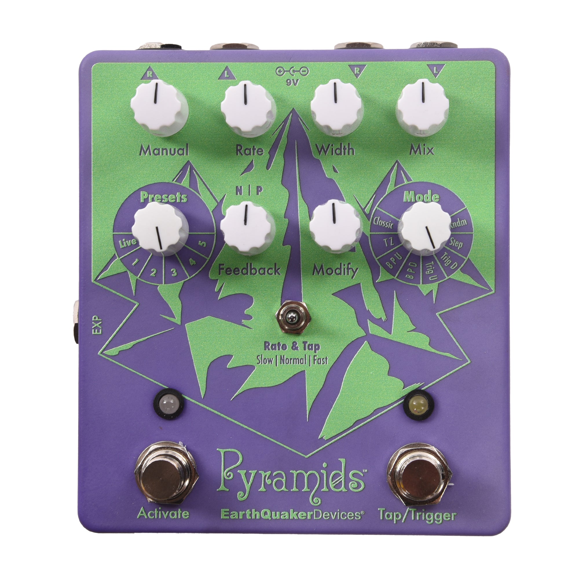 EarthQuaker Devices Pyramids Stereo Flanger One-of-a-Kind #04 Effects and Pedals / Phase Shifters