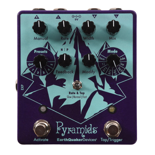 EarthQuaker Devices Pyramids Stereo Flanger One-of-a-Kind #07 Effects and Pedals / Phase Shifters