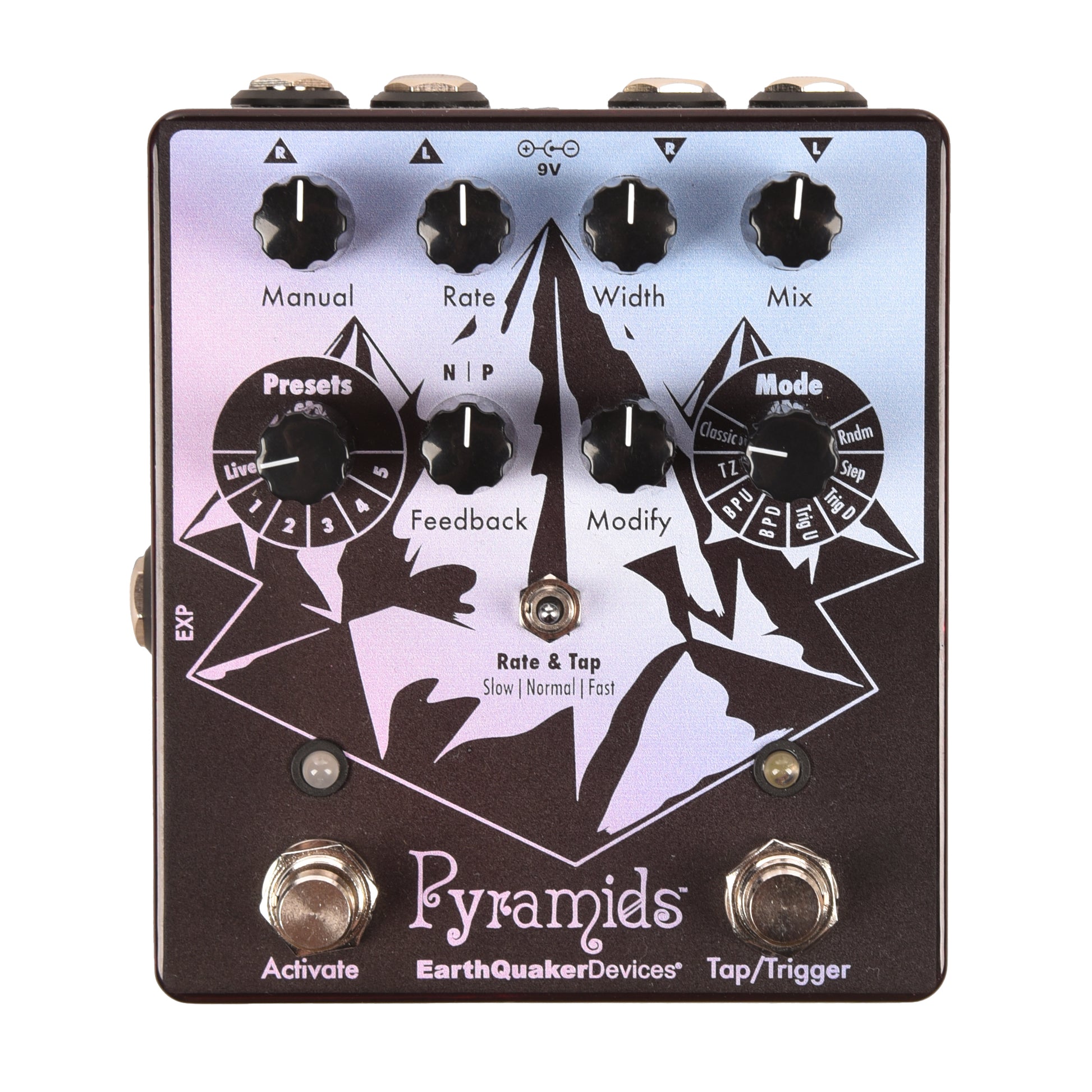 EarthQuaker Devices Pyramids Stereo Flanging Device Pedal One-of-a-Kind #01 Effects and Pedals / Phase Shifters
