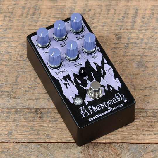 Earthquaker Devices Afterneath v3 Enhanced Otherworldly Reverberation Machine Black & Pastel Purple Effects and Pedals / Reverb
