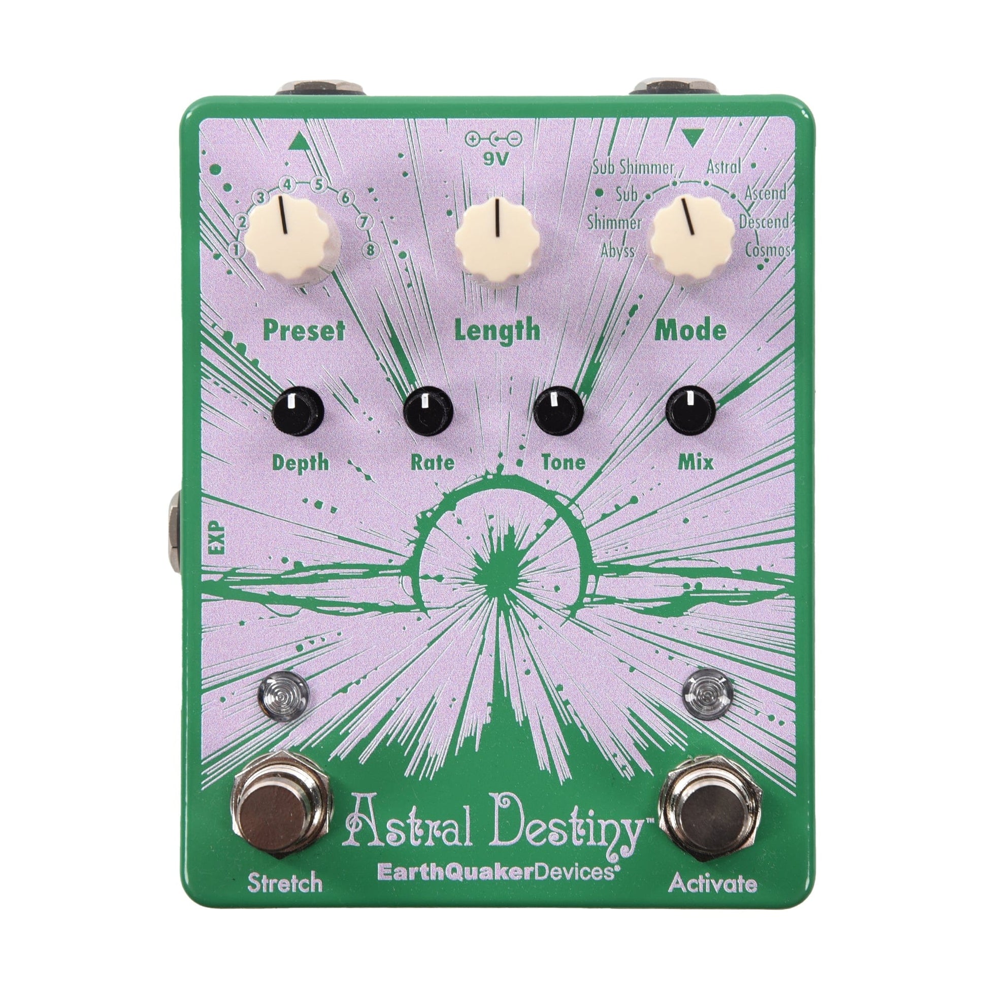 astral destiny pedal EarthQuaker Devices Astral Destiny Octal Octave Reverberation Odyssey One-of-a-Kind Color #02