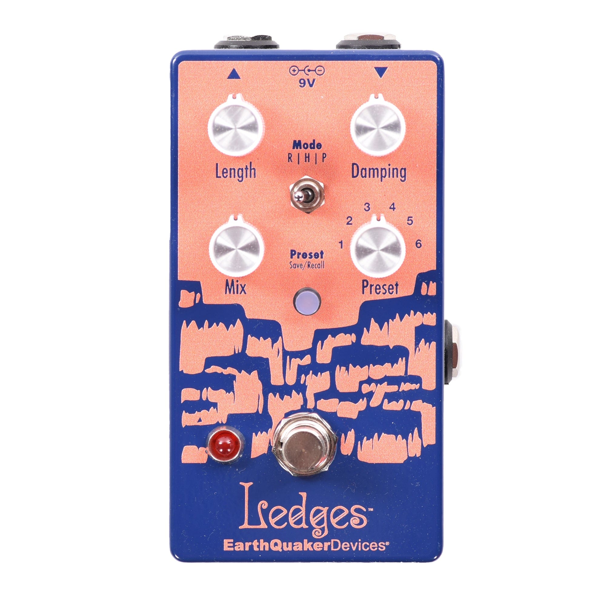 EarthQuaker Devices Ledges Tri-Dimensional Reverberation Machine Pedal One-of-a-Kind Color #06 Effects and Pedals / Reverb
