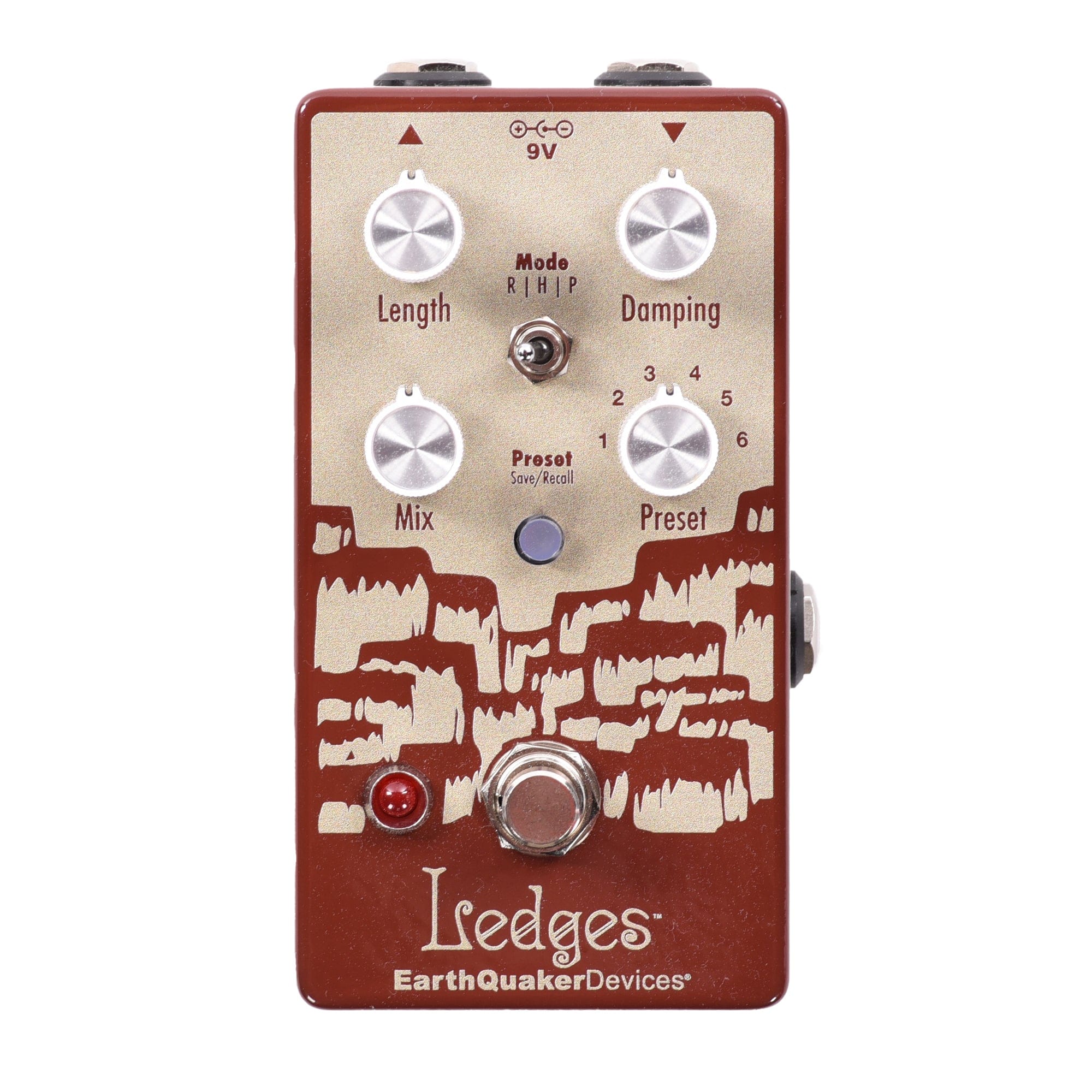 EarthQuaker Devices Ledges Tri-Dimensional Reverberation Machine Pedal One-of-a-Kind Color #14 Effects and Pedals / Reverb