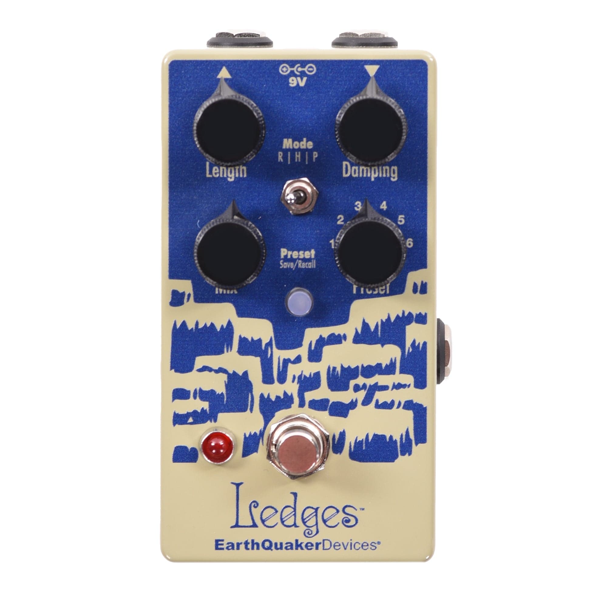 EarthQuaker Devices Ledges Tri-Dimensional Reverberation Machine Pedal One-of-a-Kind Color #15 Effects and Pedals / Reverb