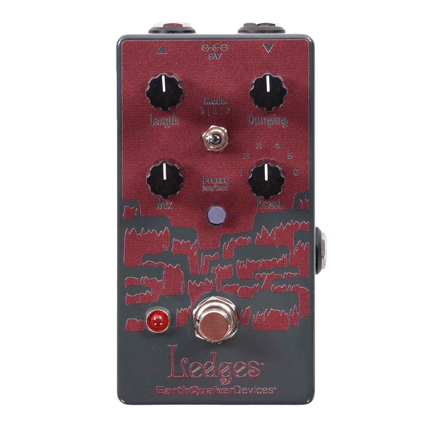 EarthQuaker Devices Ledges Tri-Dimensional Reverberation Machine Pedal One-of-a-Kind Color #16 Effects and Pedals / Reverb