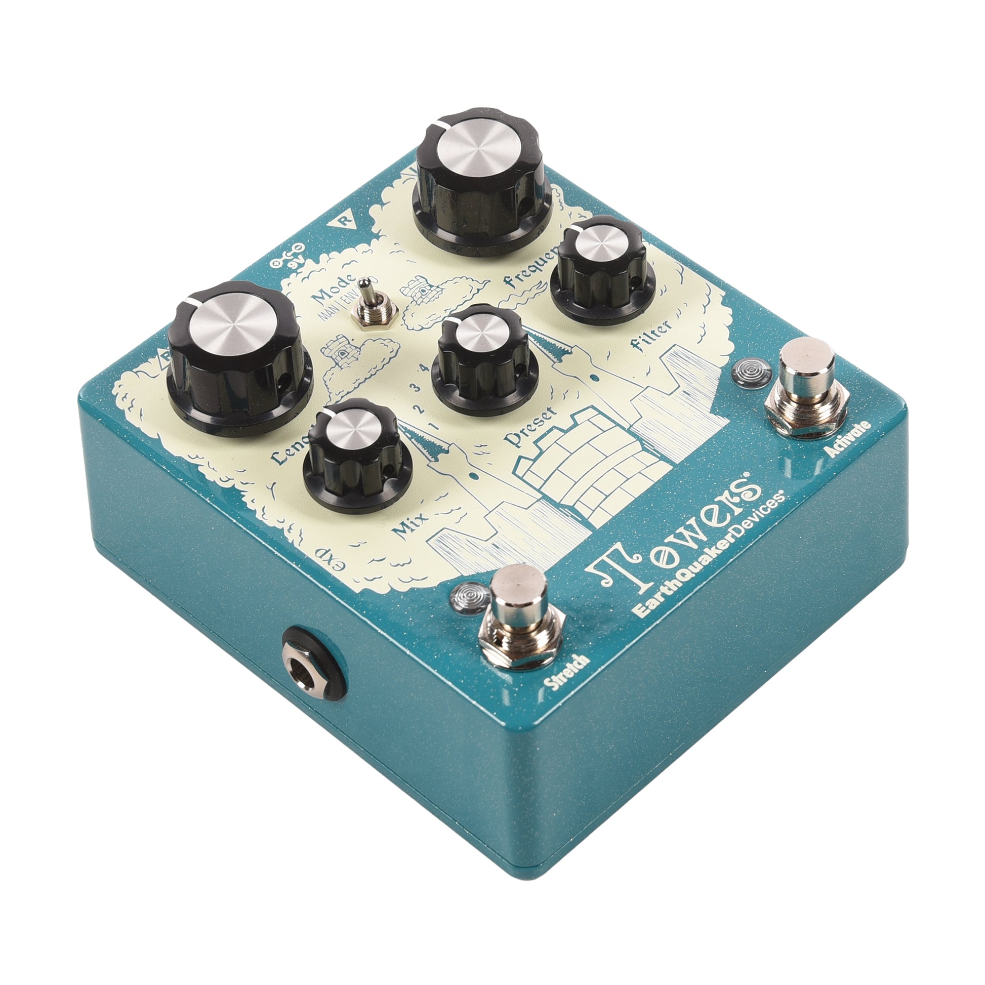 EarthQuaker Devices Towers Soundscape Generator Stereo Reverb Pedal