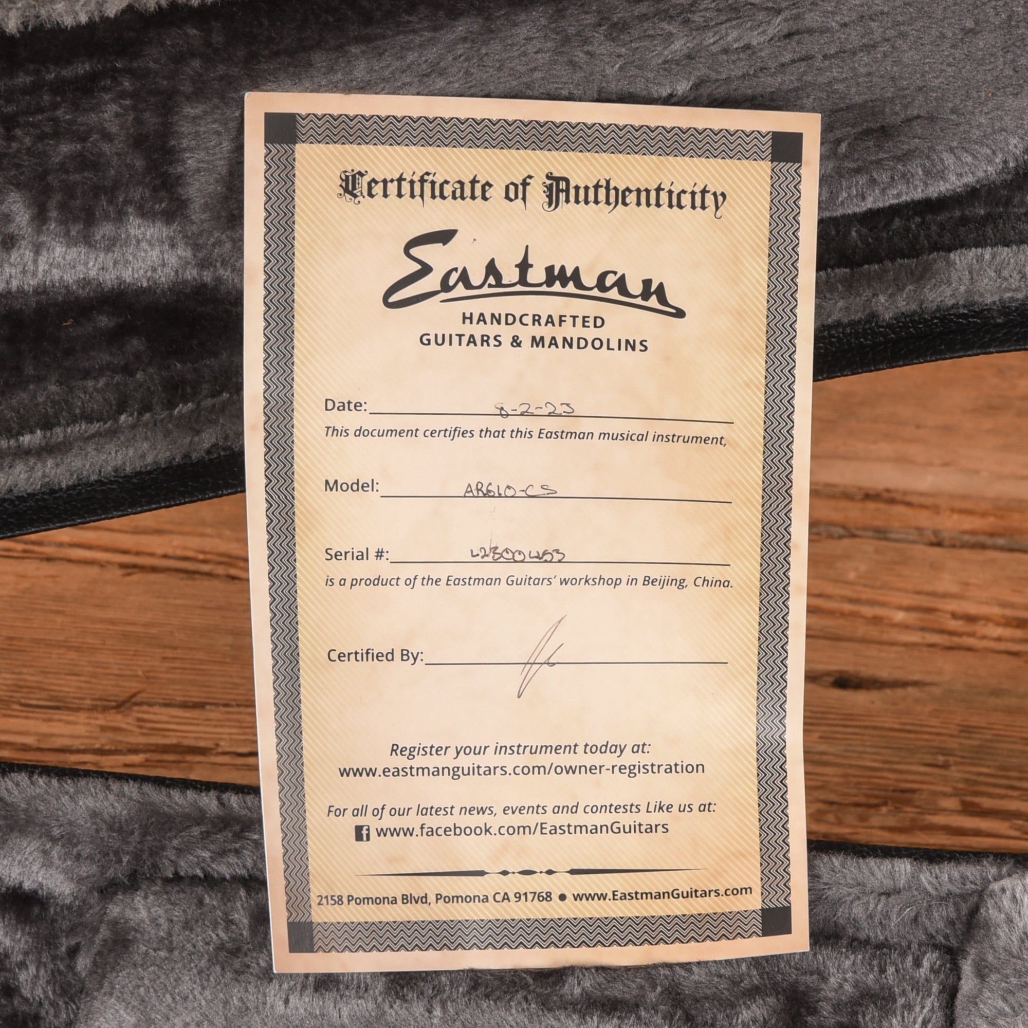 Eastman AR610-CS Sunburst 2023 Acoustic Guitars / Archtop