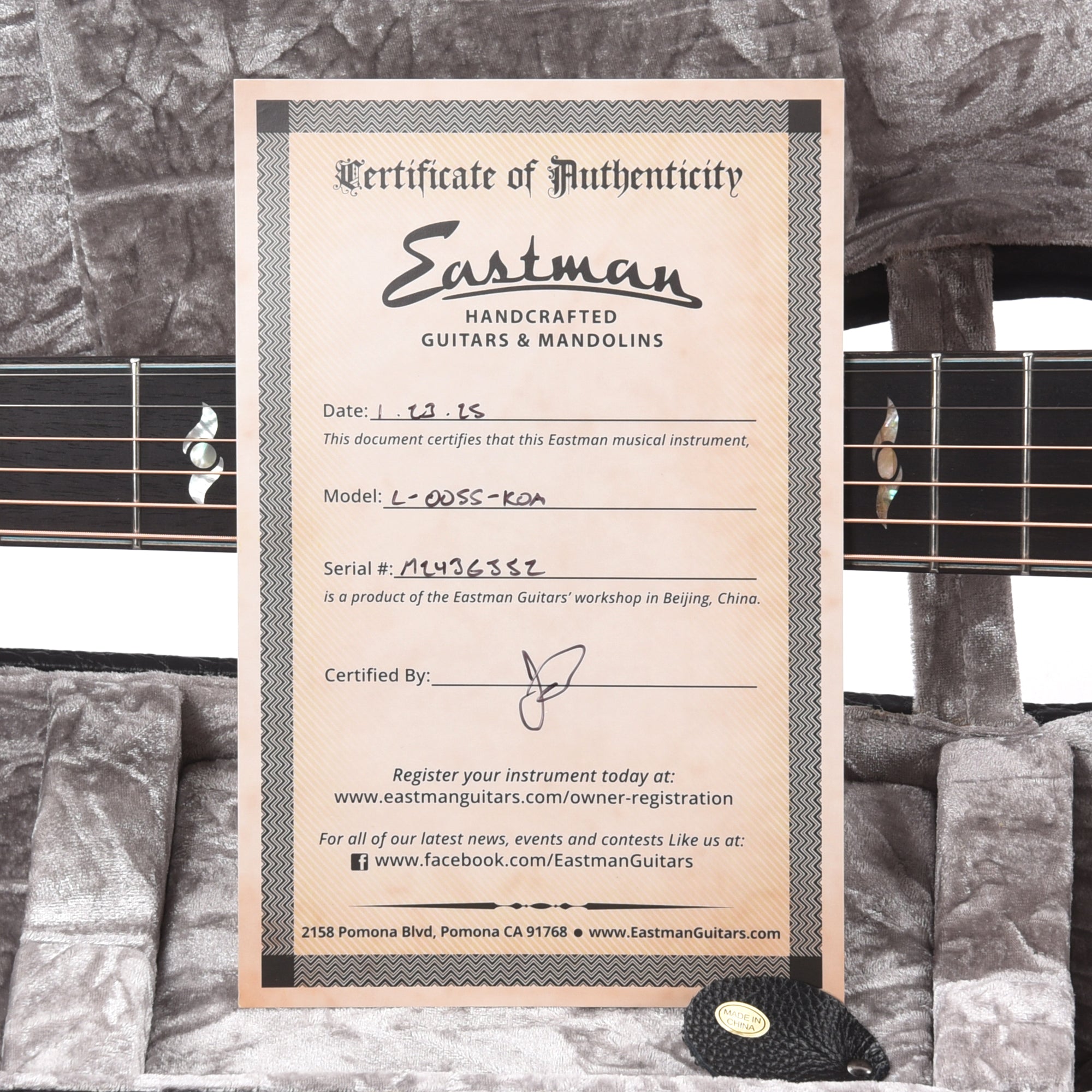 Eastman Limited Edition Luthier Series OOSS Koa Truetone Gloss Acoustic Guitars / Built-in Electronics