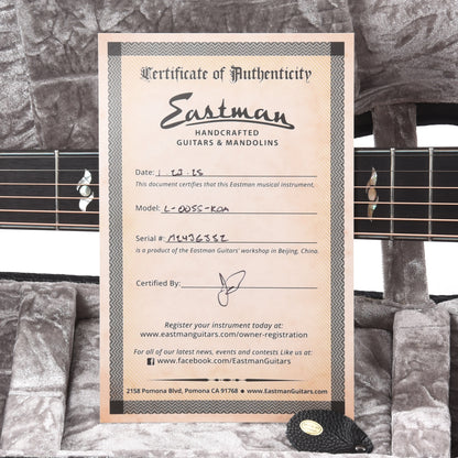 Eastman Limited Edition Luthier Series OOSS Koa Truetone Gloss Acoustic Guitars / Built-in Electronics