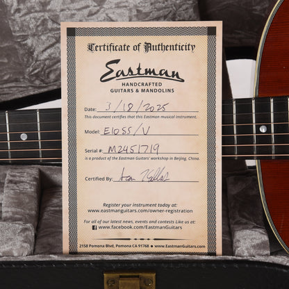 Eastman E10SS/v Adirondack/Mahogany Dreadnought Classic Antique Varnish Acoustic Guitars / Dreadnought