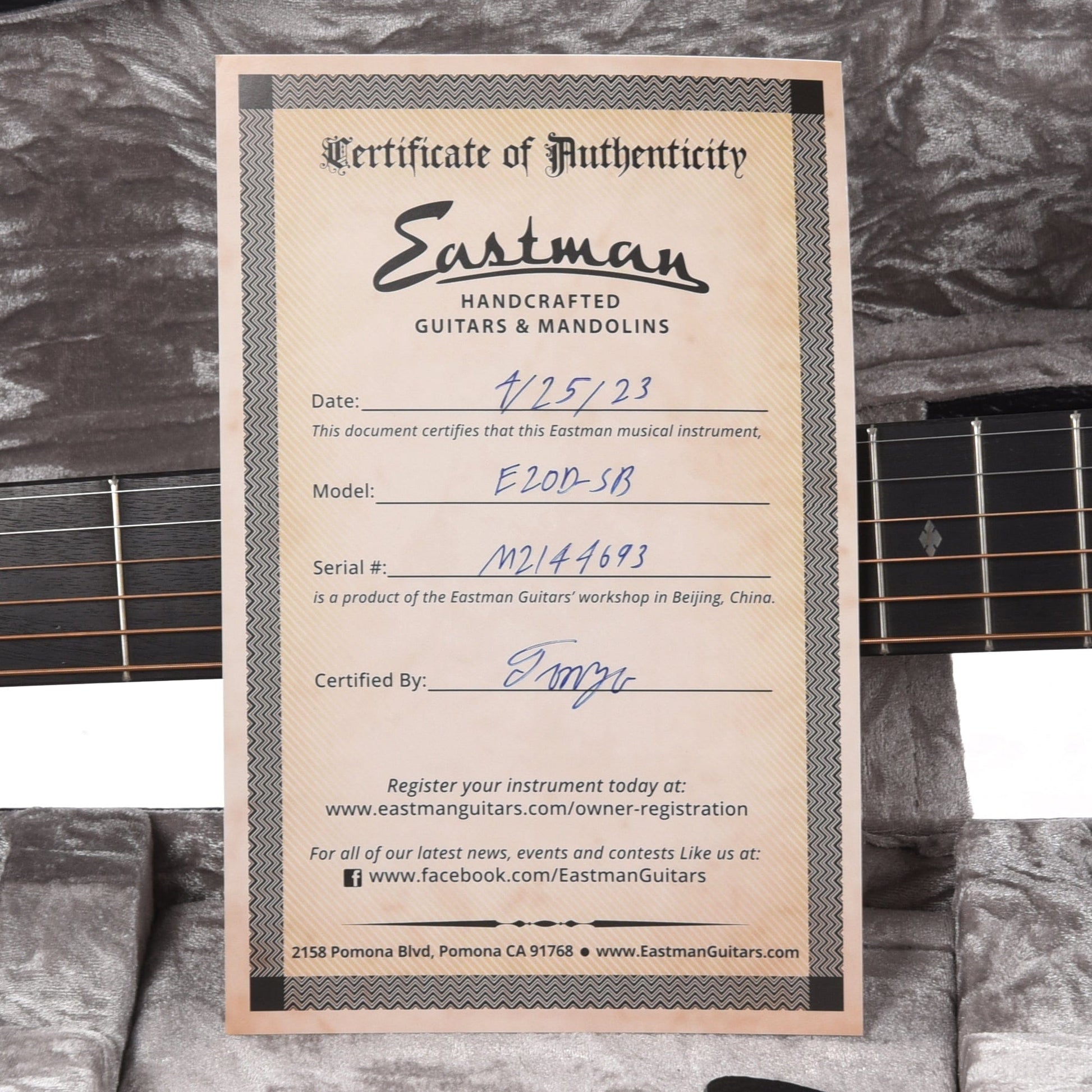Eastman E20D Adirondack/Rosewood Dreadnought Sunburst Acoustic Guitars / Dreadnought